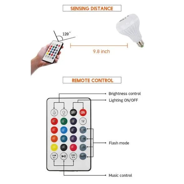 Lampe LED Bluetooth Multi Couleur image 10